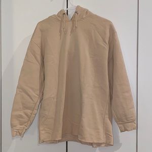Topshop oversized tan hoodie